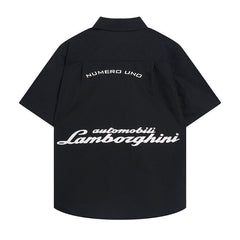Rhude x Automobili Lamborghini Short Sleeve Button‑Up Shirt