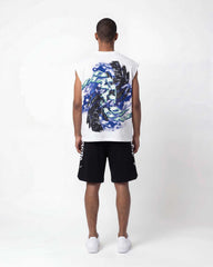 Godspeed Liberty Tears Sleeveless Tee White