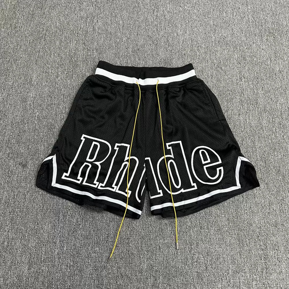 Rhude Big Logo Mesh Basketball Shorts