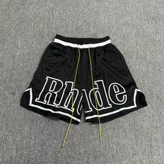 Rhude Big Logo Mesh Basketball Shorts