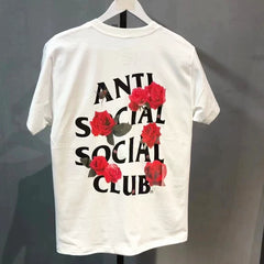 ASSC White Tee – Rose Floral Print