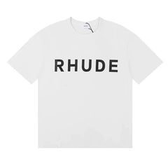 Rhude Classic Bold Logo Oversized Tee White