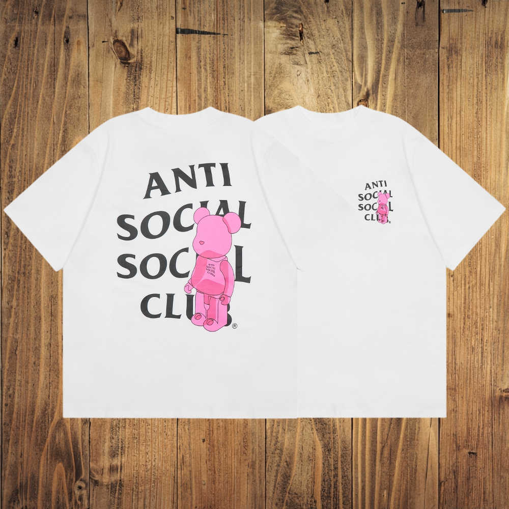 ASSC White Tee – Bear Graphic Print