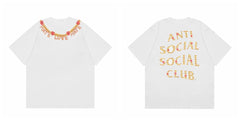 ACCS Gold Chain Rose White Tee