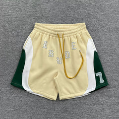 Rhude Color Block Number 7 Casual Shorts