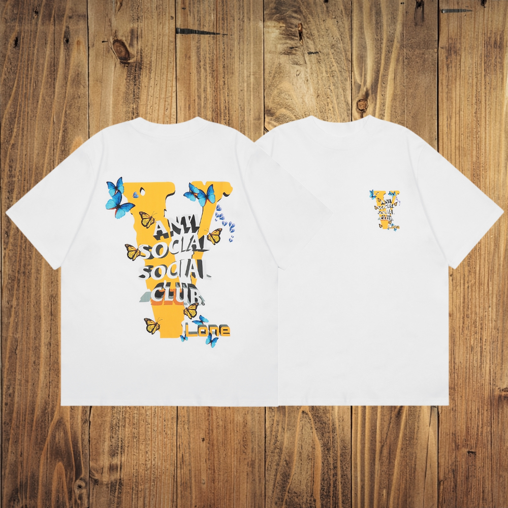 ASSC x VLONE V Print White Tee
