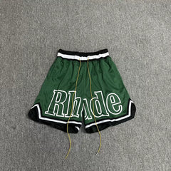 Rhude Big Logo Mesh Basketball Shorts