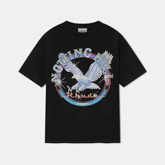 Rhude Nothing Hill Eagle Graphic Oversized T‑Shirt Black