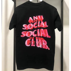 ASSC Black Tee – Pink Gradient Print