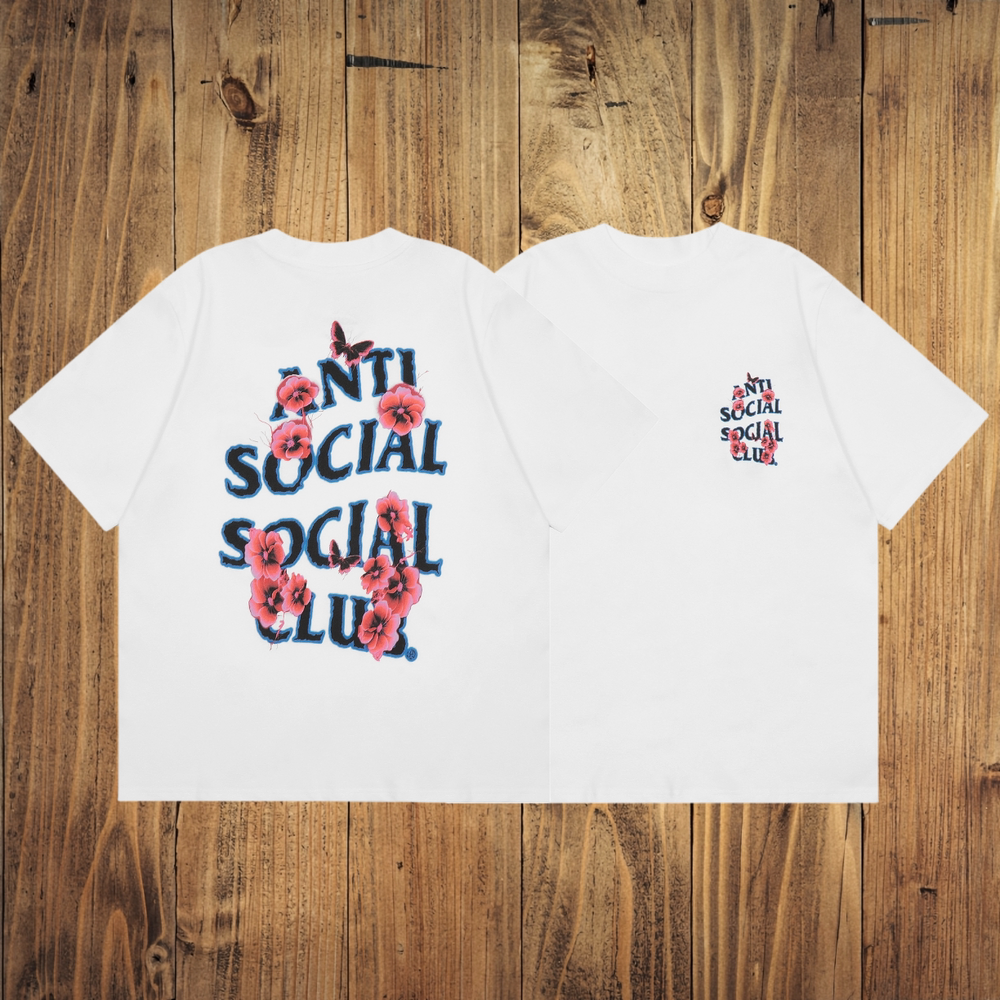 ASSC Butterfly Flower White Tee