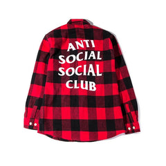 Anti Social Social Club Plaid Flannel Shirt