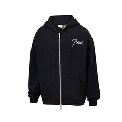 Rhude Script Logo Full Zip Hoodie