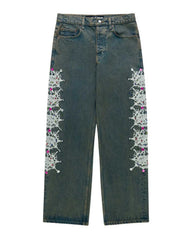 Sp5der Web Stone Denim Pants Indigo