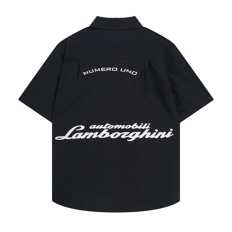Rhude x Automobili Lamborghini Short Sleeve Button‑Up Shirt