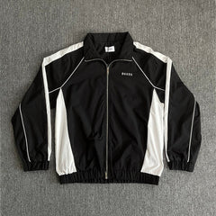 Rhude Black White Color Block Track Jacket