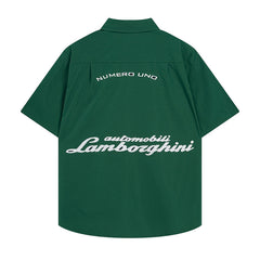 Rhude x Automobili Lamborghini Short Sleeve Button‑Up Shirt