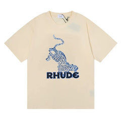 Rhude Leopard Graphic Short Sleeve Tee