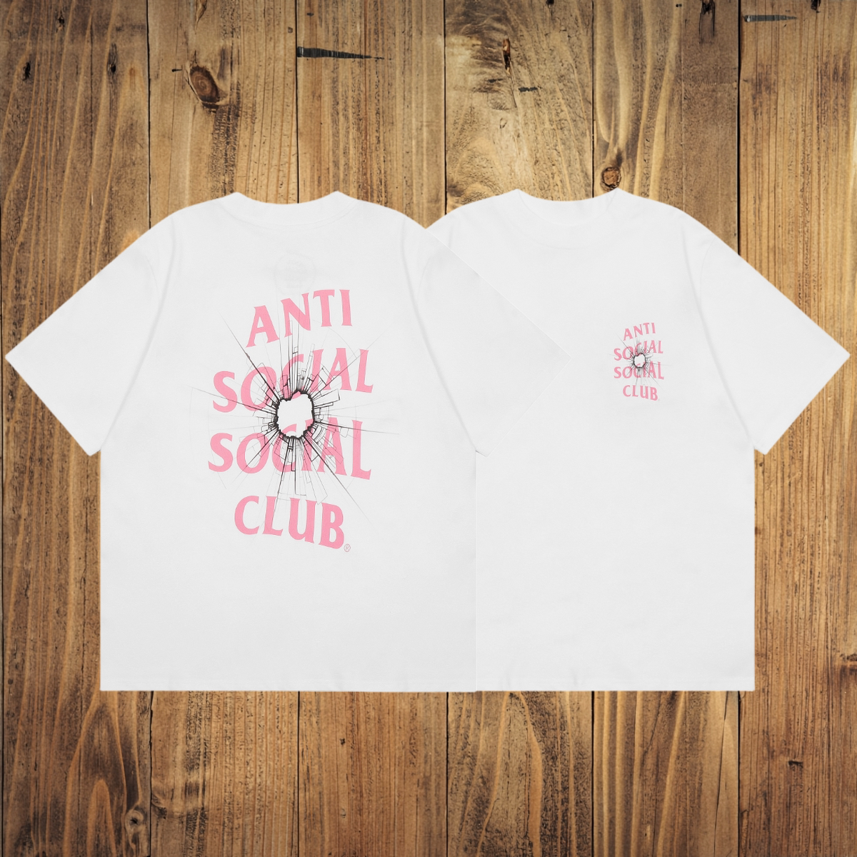 ASSC Pink Crack White Tee