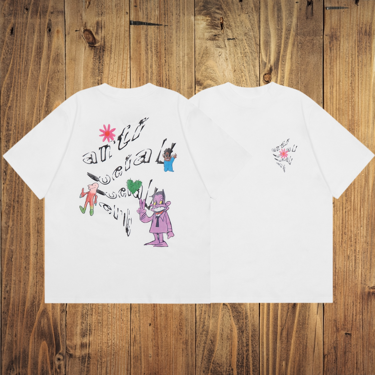 ASSC Doodle White Tee