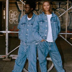 Corteiz Heavyweight Denim Pants Light blue