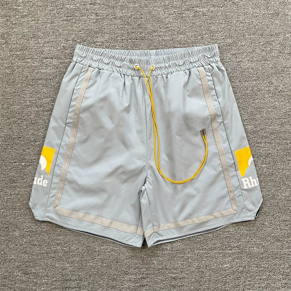 Rhude Side Graphic Nylon Casual Shorts