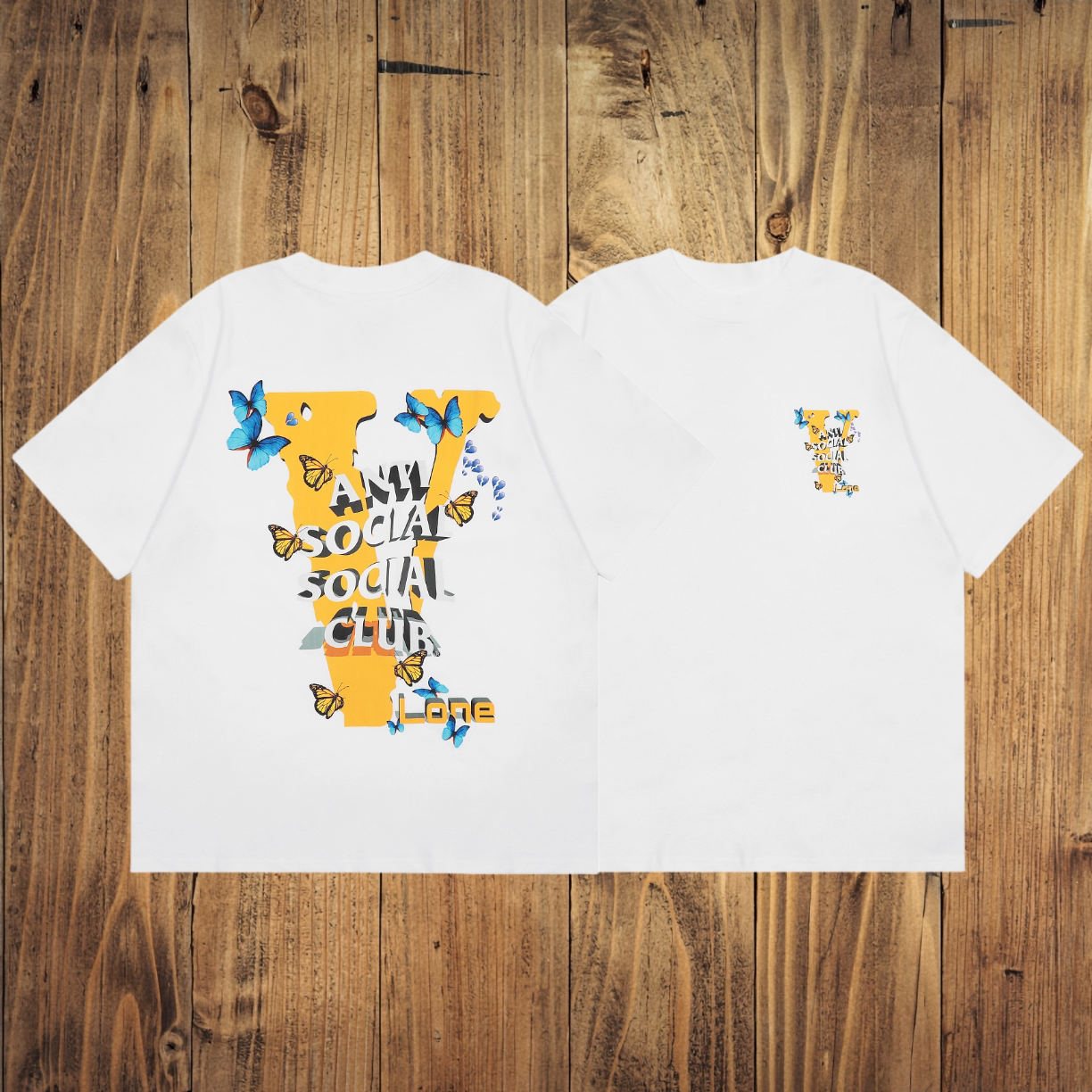 ASSC x VLONE V Print White Tee