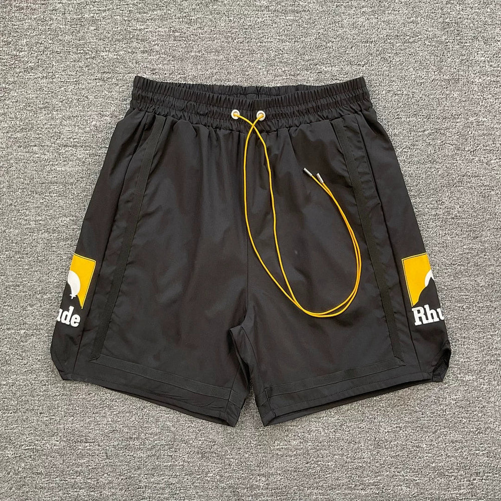 Rhude Side Graphic Nylon Casual Shorts