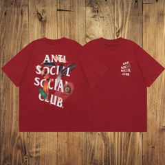 ASSC Red Tee – Feather Back Print