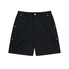Rhude Black Rivet Cargo Shorts
