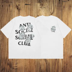 ASSC White Tee – Rose Graphic Back Print