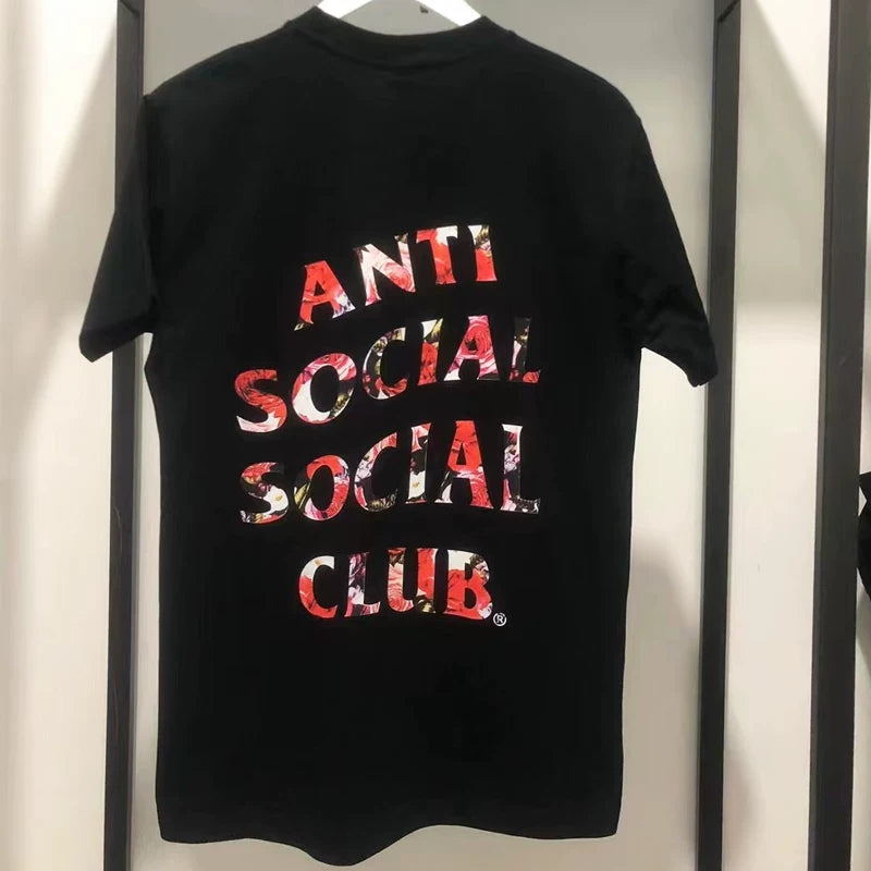 ASSC Black Tee – Flower Logo Print