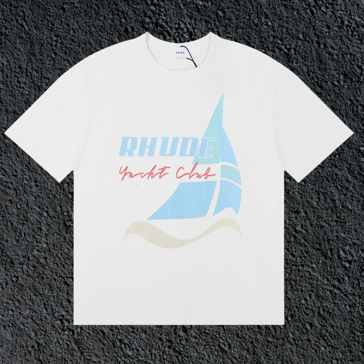 Rhude Yacht Club Sailboat White Oversized T‑Shirt