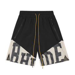 Rhude Color Block Zip Pocket Street Shorts