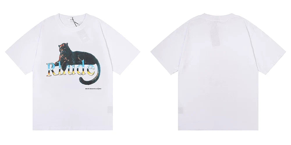 Rhude Leopard Graphic Short Sleeve Tee