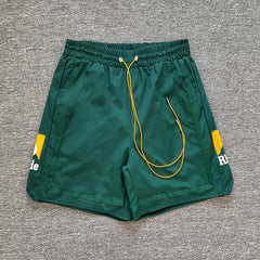 Rhude Side Graphic Nylon Casual Shorts