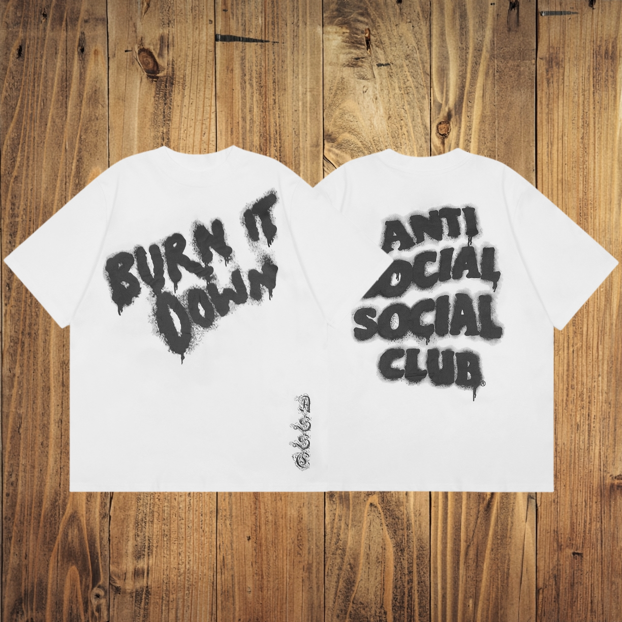 ASSC White Tee – Graffiti Print