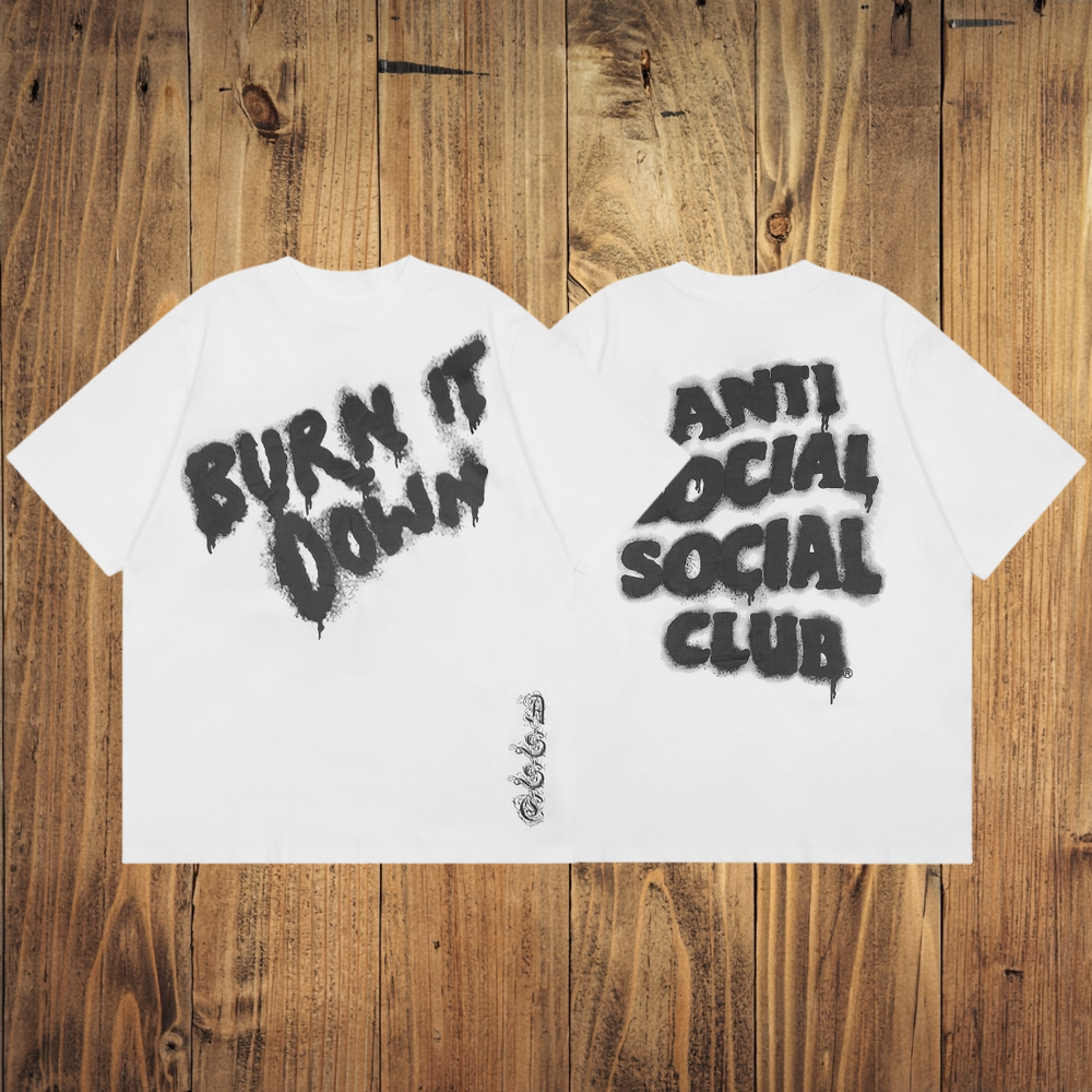 ASSC White Tee – Graffiti Print