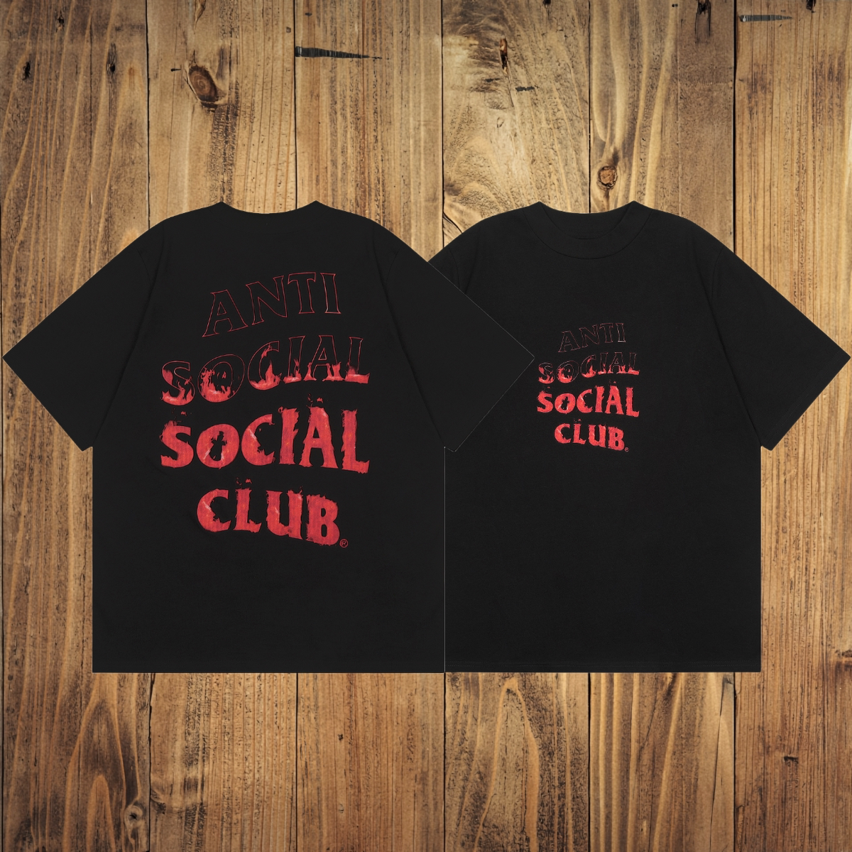 ASSC Red Distressed Logo Tee