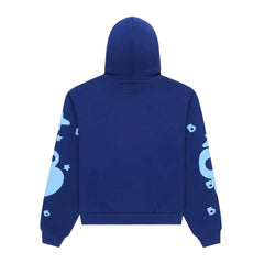 Sp5der Beluga Hoodie Navy / Light Blue